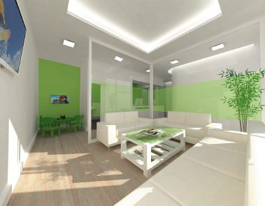 Reformas de locales en Madrid: proyecto para una clínica dental en Pinto, reforma de la sala de espera